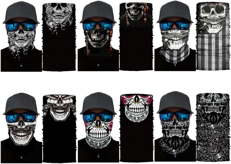 SIDAZON Neck Gaiter Mask,Bandana Gator Face Cover Mask Sun UV Protection,Neck Warmer Balaclava,Tube Face Scarf,Headband for Outdoor - Image 2